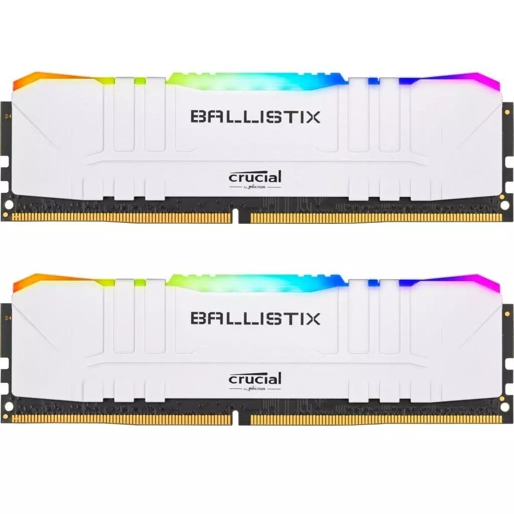 Модуль памяти для компьютера DDR4 32GB (2x16GB) 3600 MHz Ballistix White RGB Micron (BL2K16G36C16U4WL)