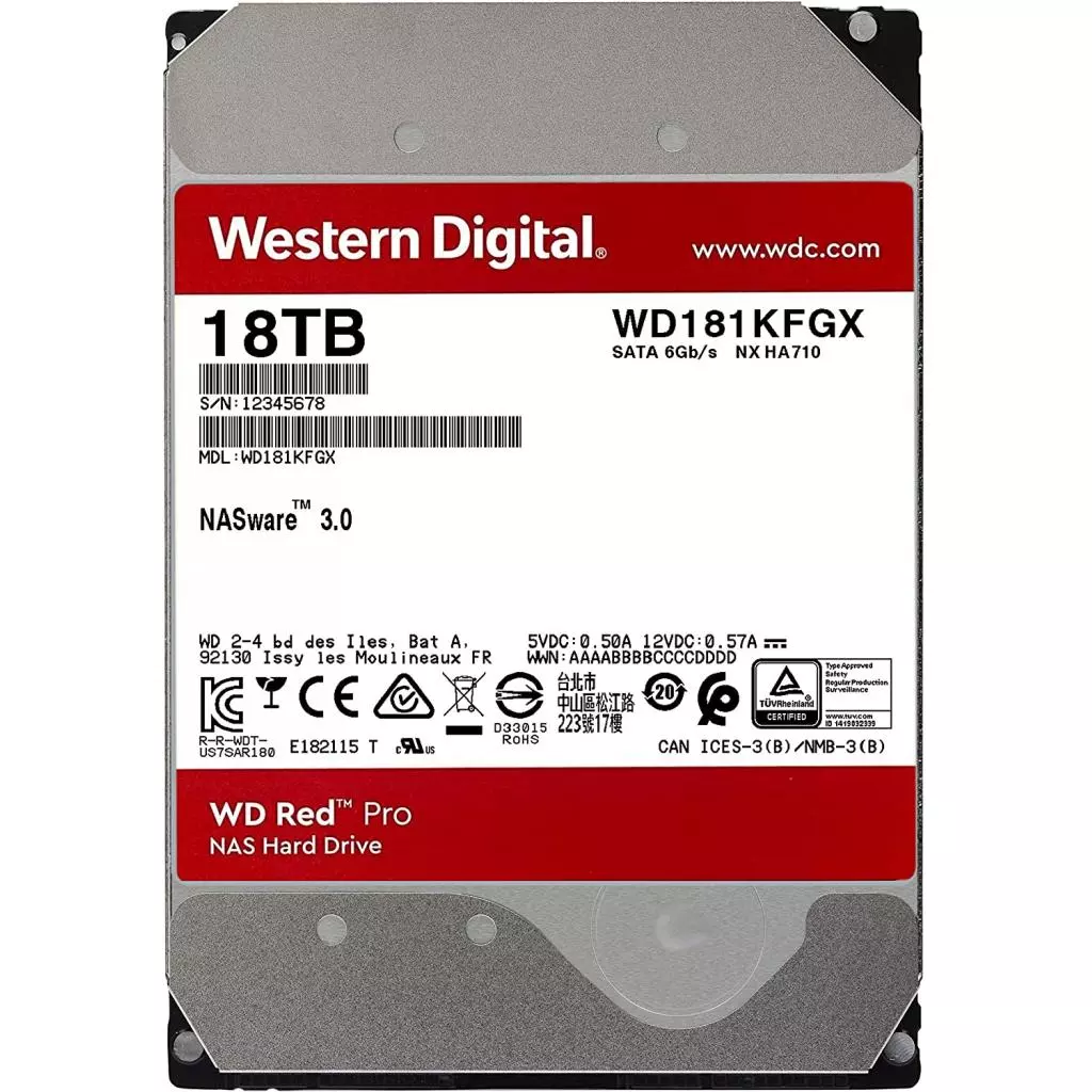 Жесткий диск 3.5" 18TB WD (WD181KFGX) - 1