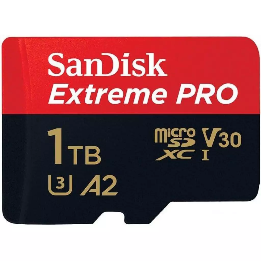 Карта памяти SanDisk 1TB microSDXC class 10 A2 V30 UHS-I U3 Extreme PRO (SDSQXCZ-1T00-GN6MA) - 2 Карта памяти SanDisk 1TB microSDXC class 10 A2 V30 UHS-I U3 Extreme PRO (SDSQXCZ-1T00-GN6MA) - 2