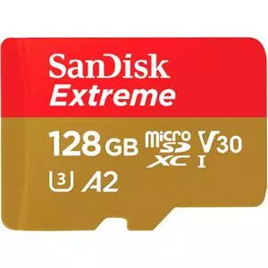 Карта памяти SanDisk 128GB microSD class 10 UHS-I U3 V30 A2 Extreme (SDSQXA1-128G-GN6MN)