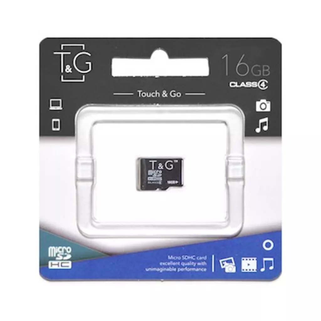 Карта памяти T&G 16GB microSDHC class 4 (TG-16GBSDCL4-00)