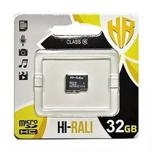 Карта памяти Hi-Rali 32GB microSDHC class 10 (HI-32GBSDCL10-00)