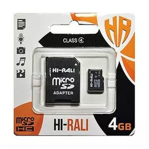 Карта памяти Hi-Rali 4GB microSDHC class 4 (HI-4GBSDCL4-01)