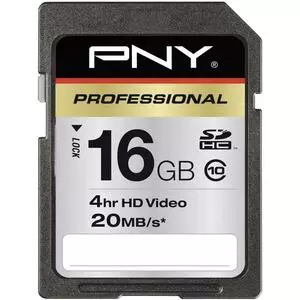 Карта памяти PNY flash 16GB SDHC class 10 (P-SDHC16G10-EF)