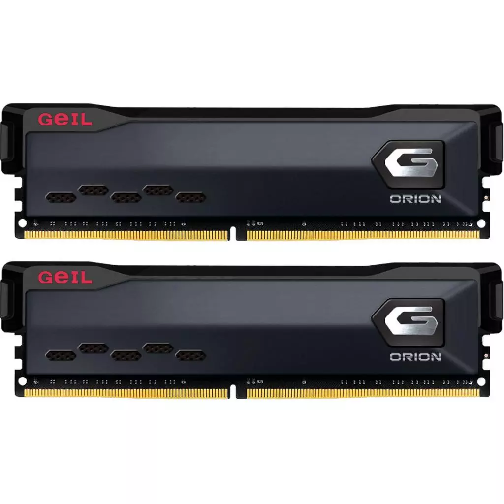 Модуль памяти для компьютера DDR4 16GB (2x8GB) 3600 MHz Orion Black Geil (GOG416GB3600C18BDC)