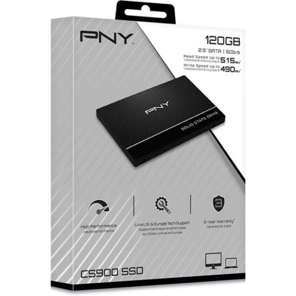 Накопитель SSD 2.5" 120GB PNY (SSD7CS900-120-RB) - 3