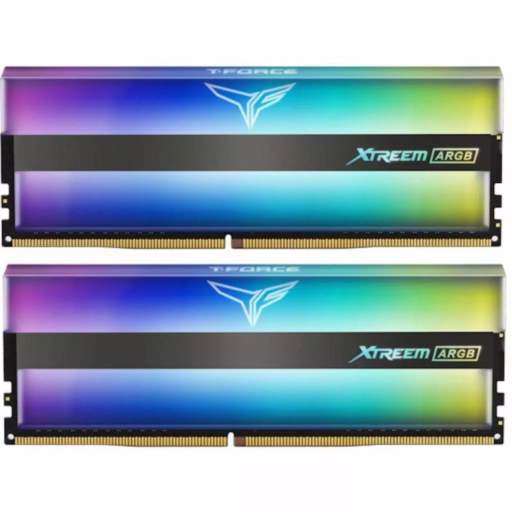 Модуль памяти для компьютера DDR4 16GB (2x8GB) 3200 MHz T-Force Xtreem ARGB Team (TF10D416G3200HC16CDC01)