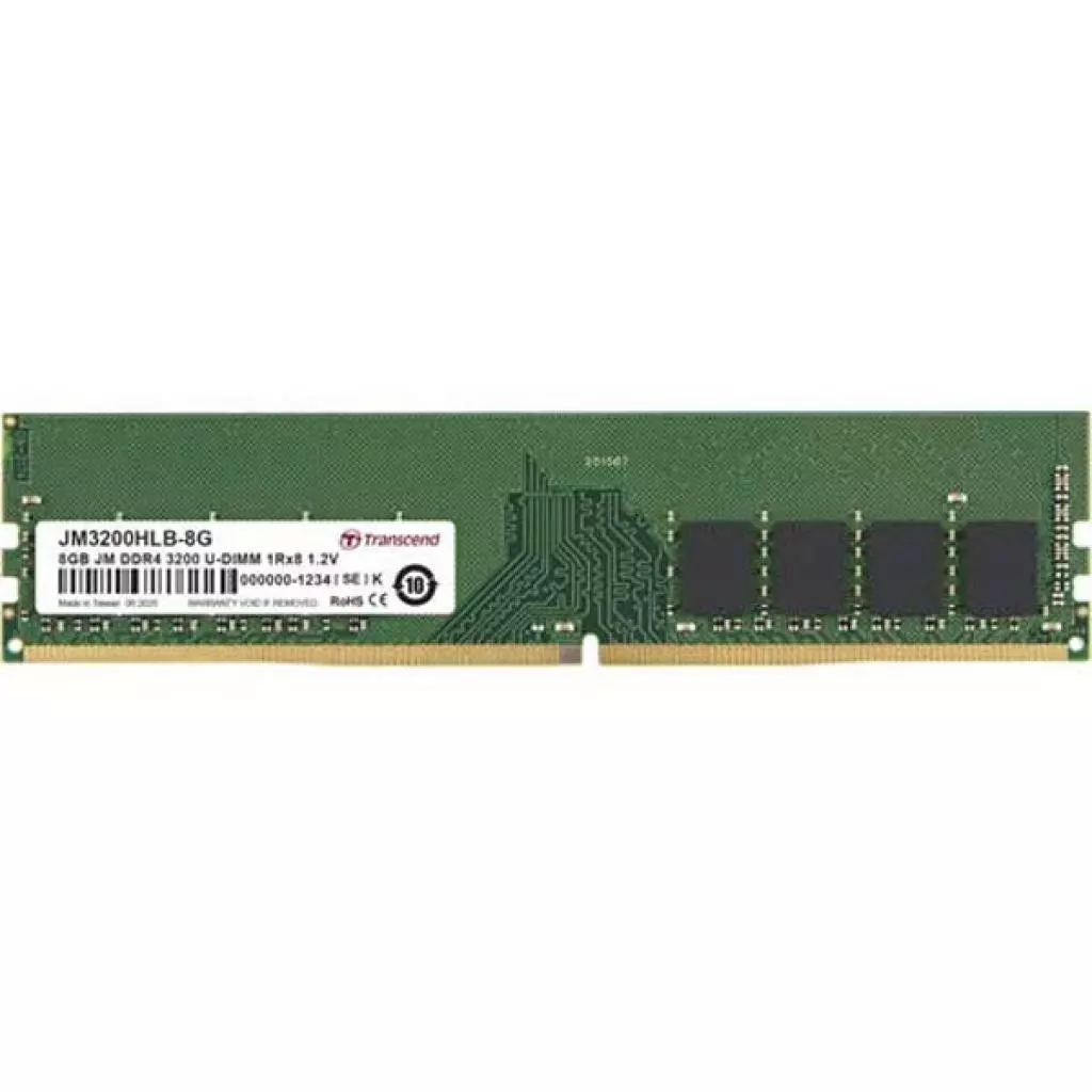 Модуль памяти для компьютера DDR4 8GB 3200 MHz Transcend (JM3200HLB-8G)