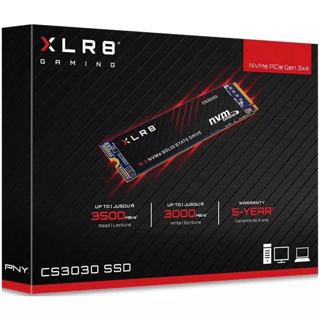Накопитель SSD M.2 2280 500GB PNY (M280CS3030-500-RB) - 2 Накопитель SSD M.2 2280 500GB PNY (M280CS3030-500-RB) - 2