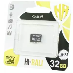 Карта памяти Hi-Rali 32GB microSDHC class 10 UHS-I (HI-32GBSD10U1-00)