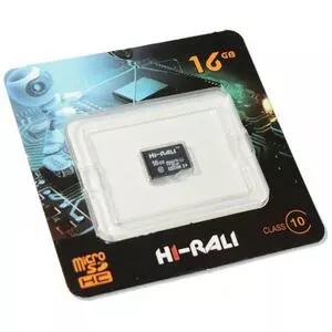 Карта памяти Hi-Rali 16GB microSDHC class 10 UHS-I (HI-16GBSD10U1-00)