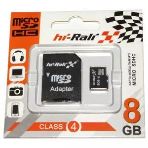 Карта памяти Hi-Rali 8GB microSDHC class 4 (HI-8GBSDCL4-01)