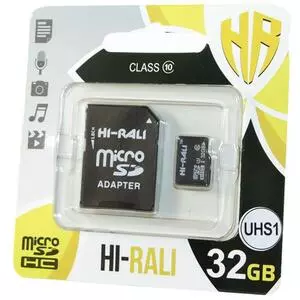 Карта памяти Hi-Rali 32GB microSDHC class 10 UHS-I (HI-32GBSD10U1-01)