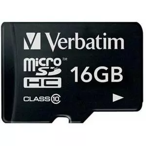 Карта памяти Verbatim 16GB microSDHC Class 10 (44082)