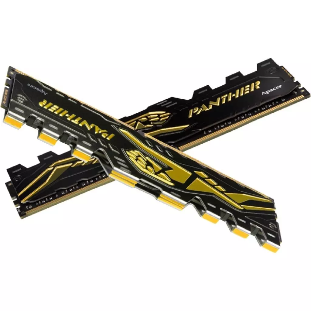 Модуль памяти для компьютера DDR4 32GB (2x16GB) 3200 MHz Panther Golden Apacer (AH4U32G32C08Y7GAA-2) - 2 Модуль памяти для компьютера DDR4 32GB (2x16GB) 3200 MHz Panther Golden Apacer (AH4U32G32C08Y7GAA-2) - 2