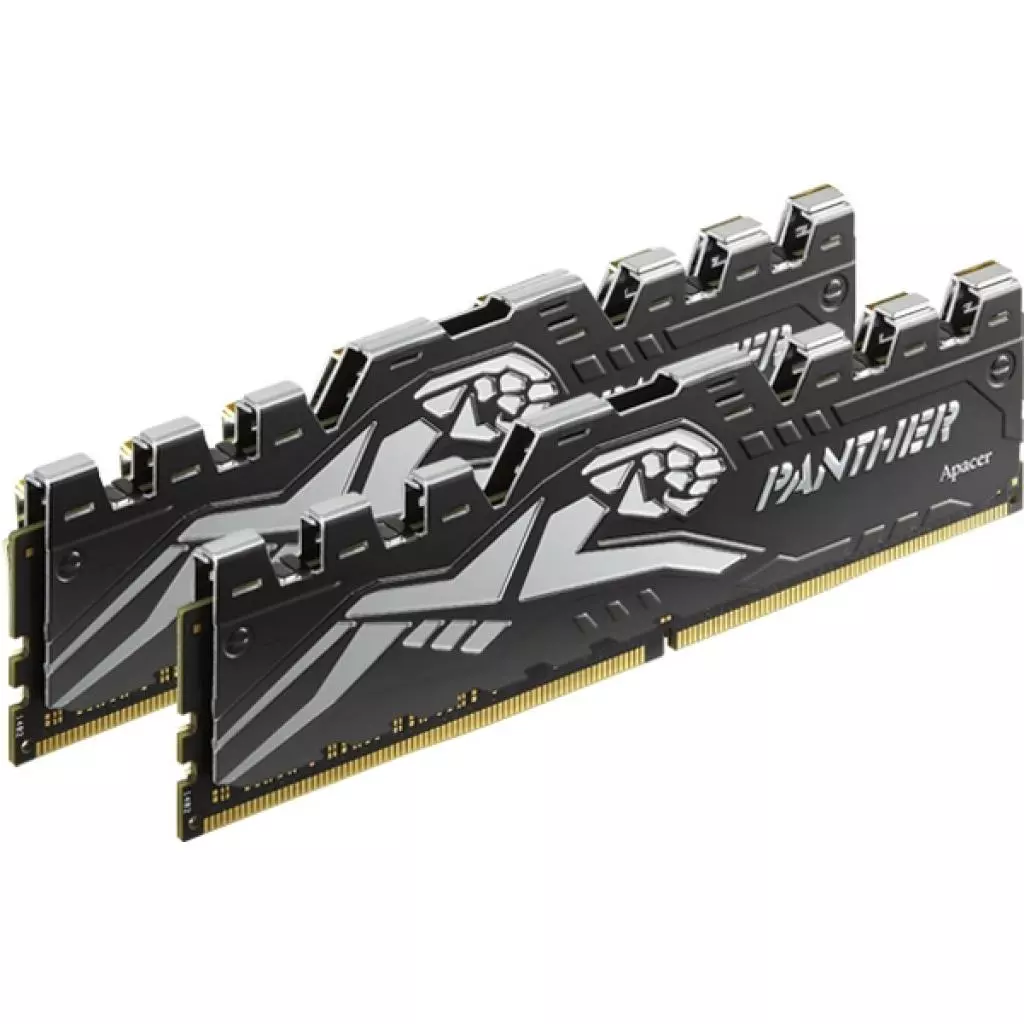 Модуль памяти для компьютера DDR4 16GB (2x8GB) 3200 MHz Panther Silver Apacer (AH4U16G32C08Y7VAA-2)
