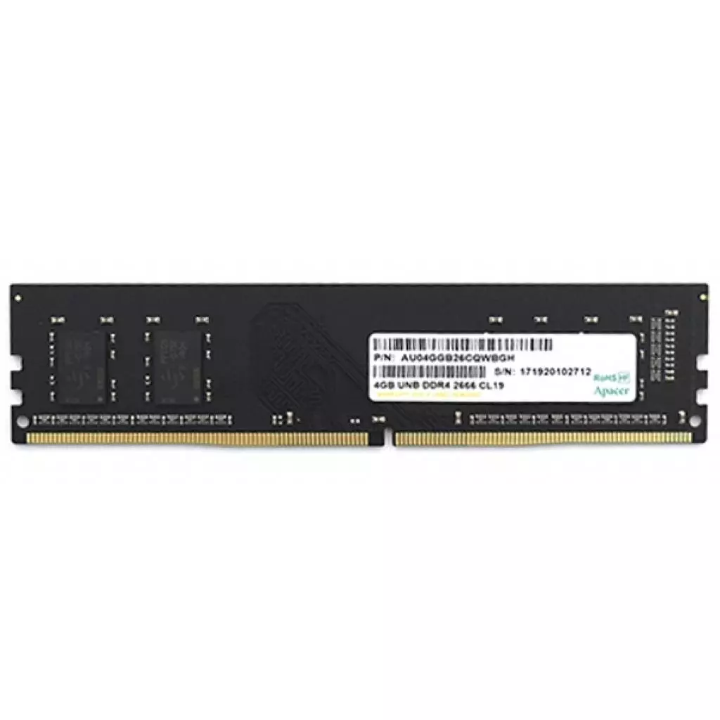 Модуль памяти для компьютера DDR4 4GB 2666 MHz Apacer (EL.04G2V.LNH)
