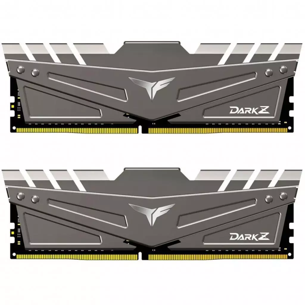 Модуль памяти для компьютера DDR4 32GB (2x16GB) 3200 MHz T-Force Dark Z Gray Team (TDZGD432G3200HC16CDC01)