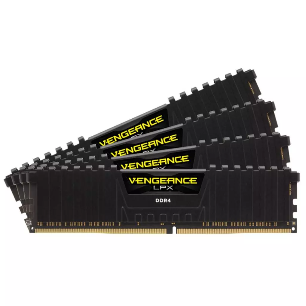 Модуль памяти для компьютера DDR4 32GB (4x8GB) 3600 MHz Vengeance LPX Black Corsair (CMK32GX4M4D3600C18) - 1 Модуль памяти для компьютера DDR4 32GB (4x8GB) 3600 MHz Vengeance LPX Black Corsair (CMK32GX4M4D3600C18) - 1