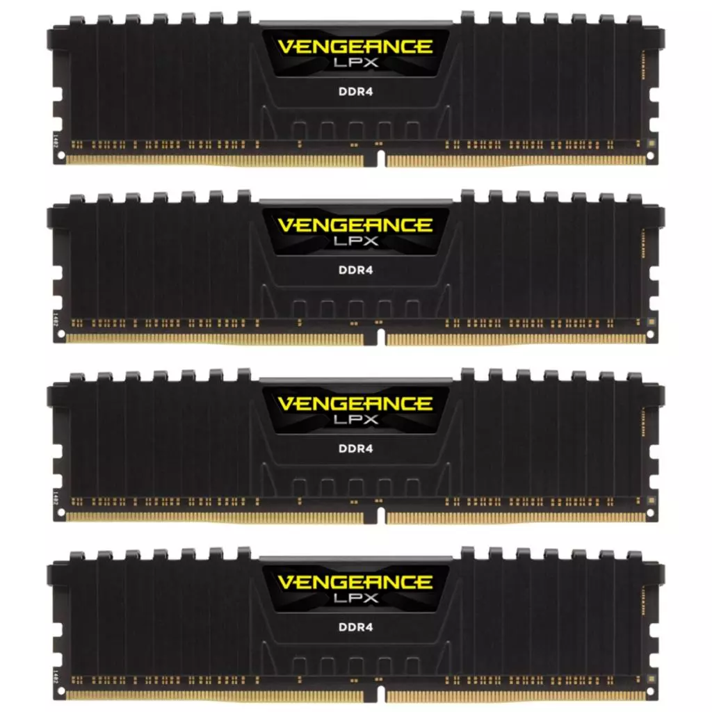 Модуль памяти для компьютера DDR4 32GB (4x8GB) 3600 MHz Vengeance LPX Black Corsair (CMK32GX4M4D3600C18)