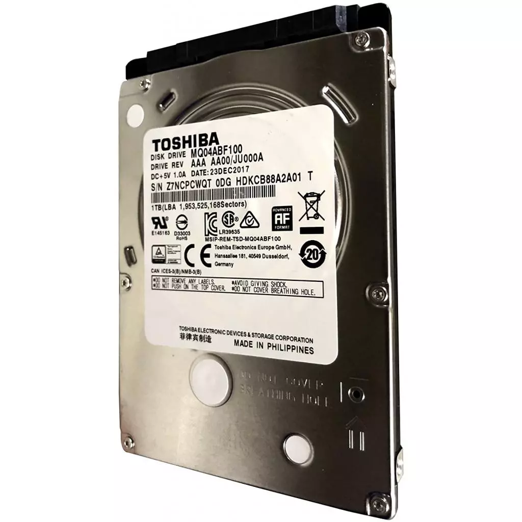 Жесткий диск для ноутбука 2.5" 1TB Toshiba (MQ4ABF100) - 1