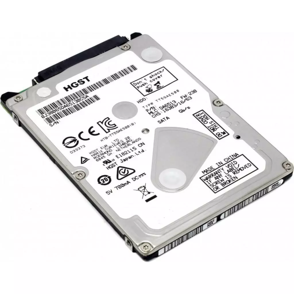 Жесткий диск для ноутбука 2.5" 500GB WDC Hitachi HGST (#0J45805 / HTS545050A7E680-FR#)