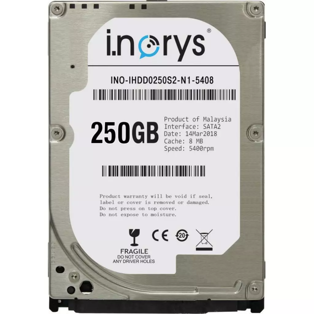 Жесткий диск для ноутбука 2.5" 250GB I.norys (INO-IHDD0250S2-N1-5408)