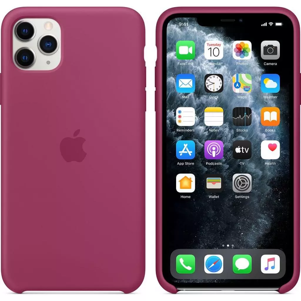 Чехол для моб. телефона Apple iPhone 11 Pro Silicone Case - Pomegranate (MXM62ZM/A) - 4