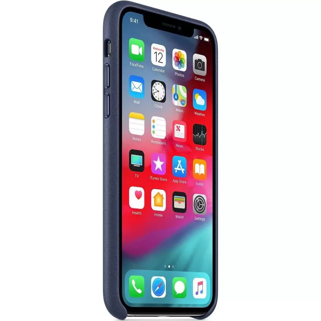 Чехол для моб. телефона Apple iPhone XS Leather Case - Midnight Blue, Model (MRWN2ZM/A) - 2 Чехол для моб. телефона Apple iPhone XS Leather Case - Midnight Blue, Model (MRWN2ZM/A) - 2