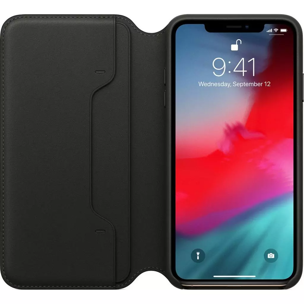 Чехол для моб. телефона Apple iPhone XS Max Leather Folio - Black, Model (MRX22ZM/A) - 1 Чехол для моб. телефона Apple iPhone XS Max Leather Folio - Black, Model (MRX22ZM/A) - 1