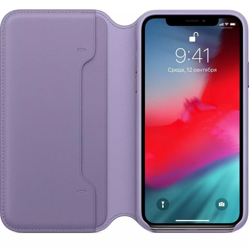 Чехол для моб. телефона Apple iPhone XS Max Leather Folio - Lilac (MVFV2ZM/A) - 2 Чехол для моб. телефона Apple iPhone XS Max Leather Folio - Lilac (MVFV2ZM/A) - 2