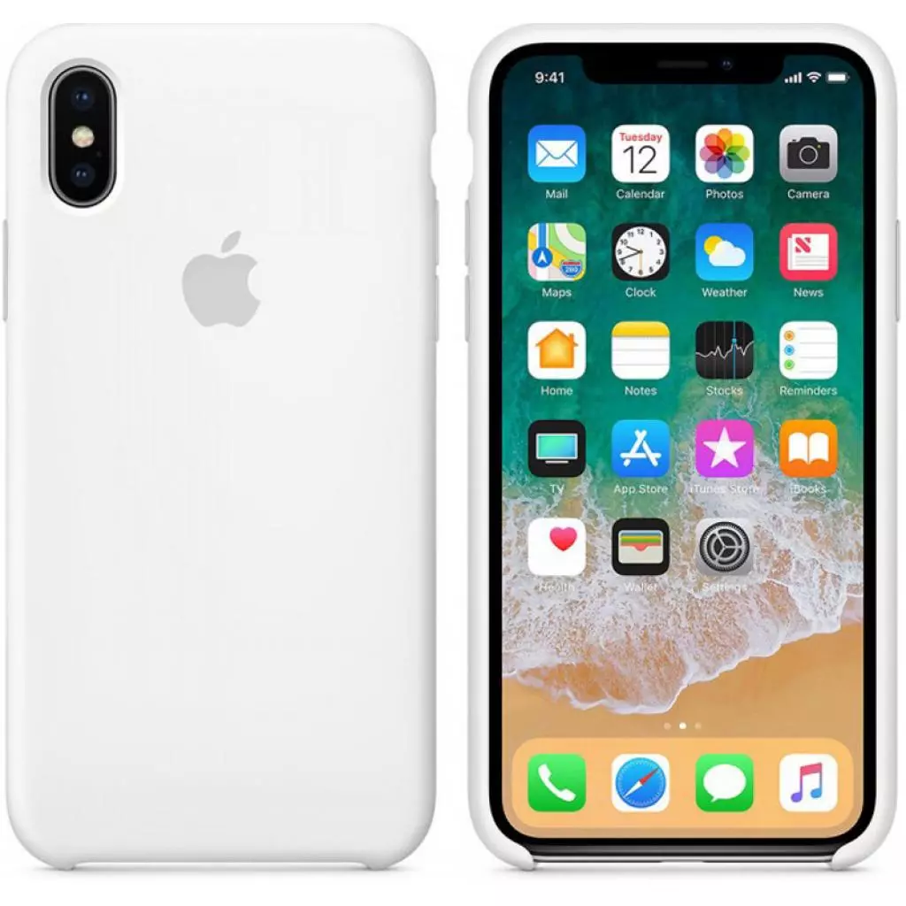 Чехол для моб. телефона Apple iPhone XS Silicone Case - White, Model (MRW82ZM/A) - 2