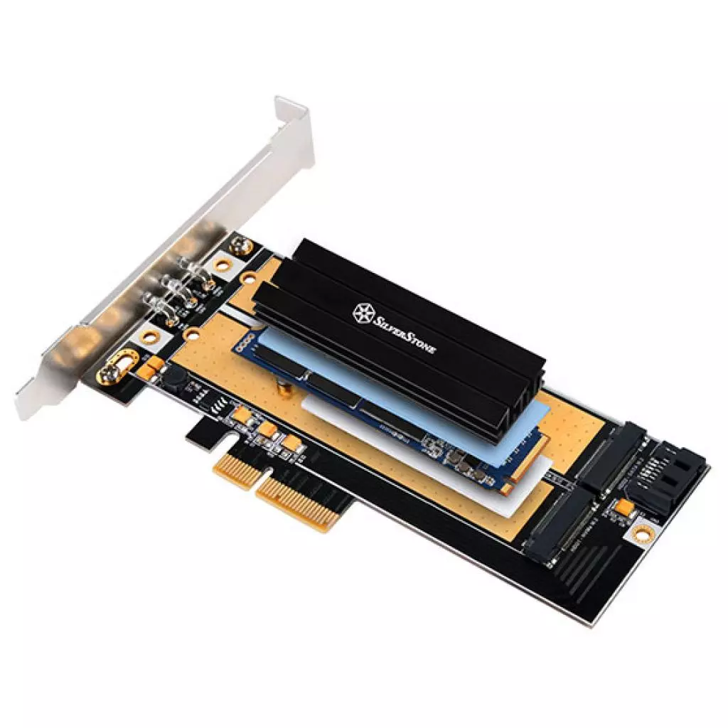 Радиатор охлаждения Silver Stone m.2 SSD 2280 (SST-TP02-M2) - 2 Радиатор охлаждения Silver Stone m.2 SSD 2280 (SST-TP02-M2) - 2
