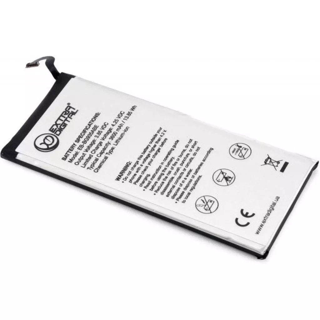 Аккумуляторная батарея для телефона Extradigital Samsung Galaxy S7 Edge (EB-BG935ABE) 3600 mAh (BMS6421) - 1 Аккумуляторная батарея для телефона Extradigital Samsung Galaxy S7 Edge (EB-BG935ABE) 3600 mAh (BMS6421) - 1