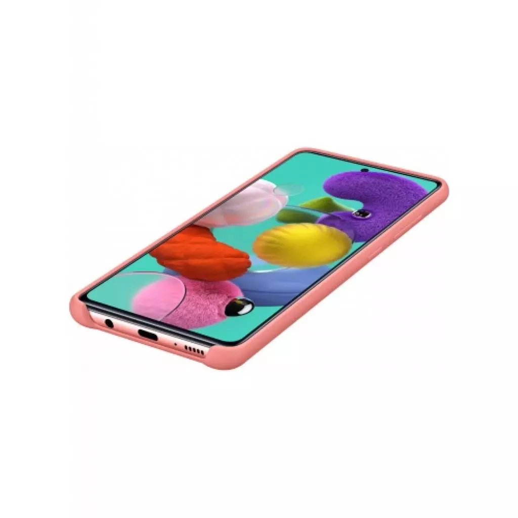 Чехол для моб. телефона Samsung Silicone Cover для Galaxy A51 (A515F) Pink (EF-PA515TPEGRU) - 4 Чехол для моб. телефона Samsung Silicone Cover для Galaxy A51 (A515F) Pink (EF-PA515TPEGRU) - 4