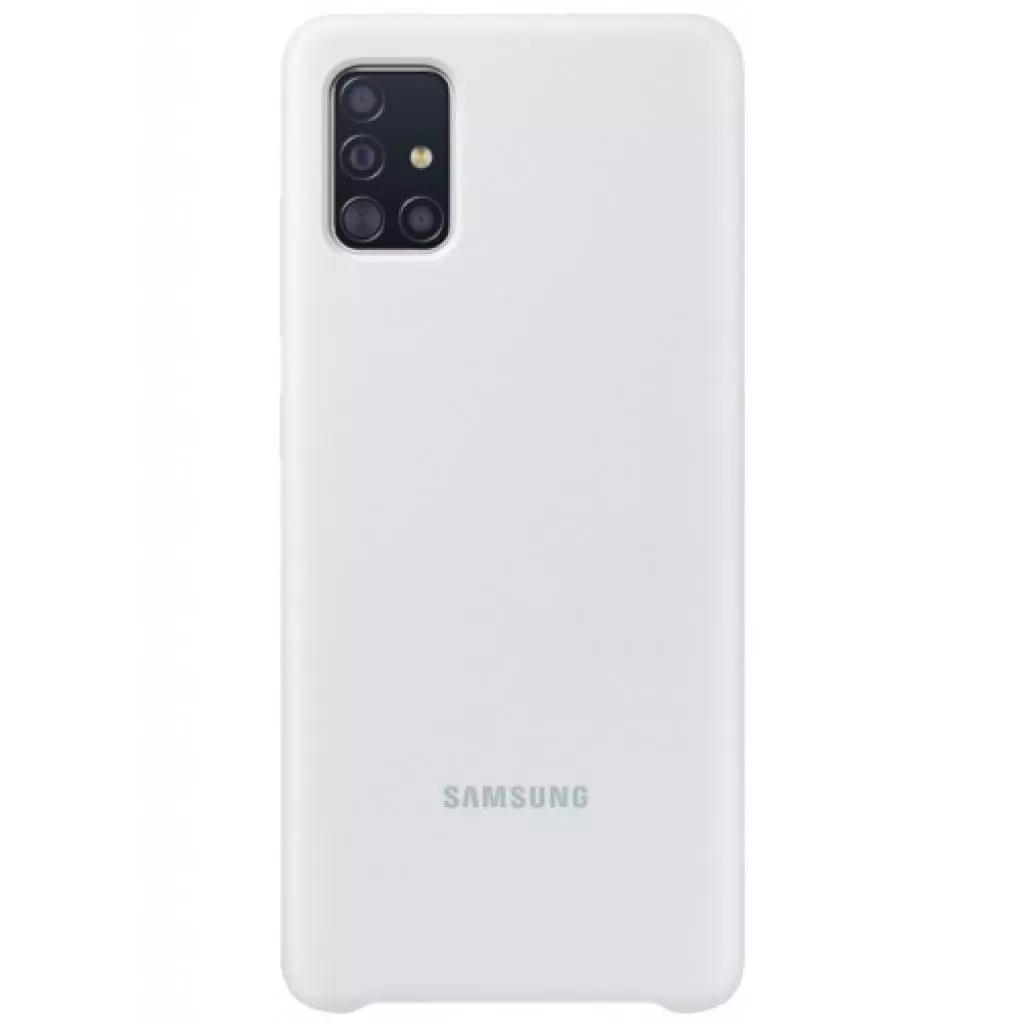 Чехол для моб. телефона Samsung Silicone Cover для Galaxy A51 (A515F) White (EF-PA515TWEGRU) - 1 Чехол для моб. телефона Samsung Silicone Cover для Galaxy A51 (A515F) White (EF-PA515TWEGRU) - 1