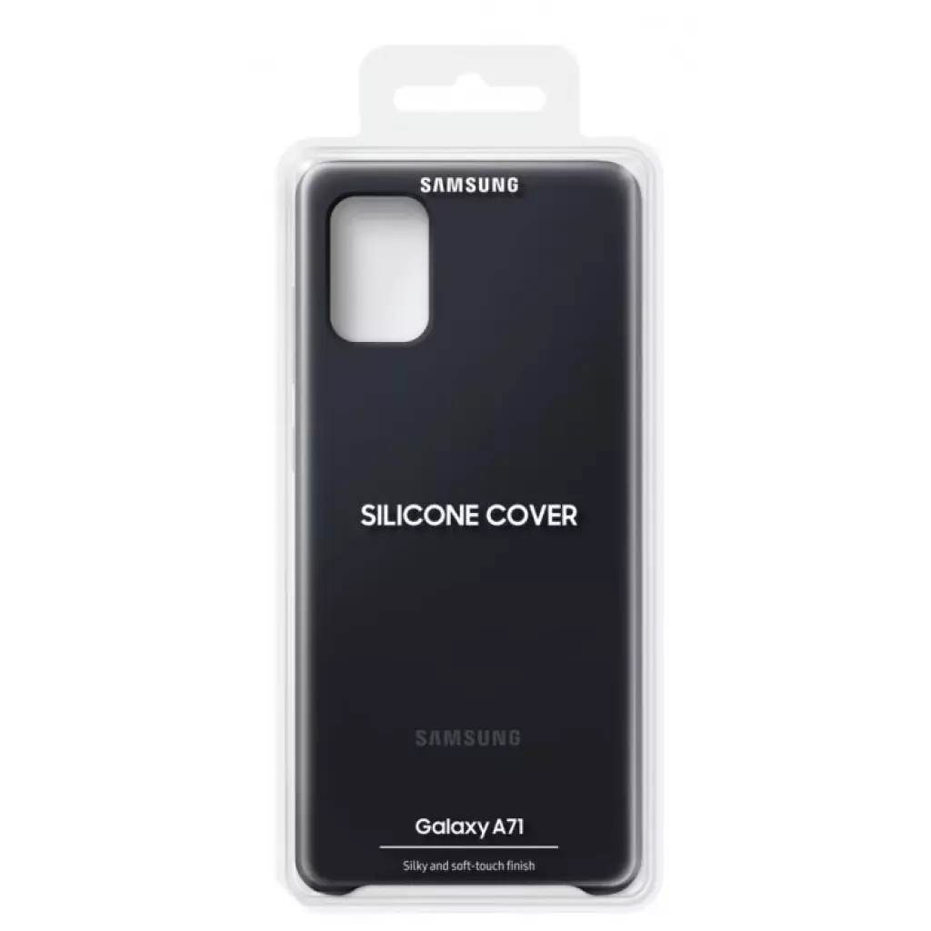 Чехол для моб. телефона Samsung Silicone Cover для Galaxy A71 (A715F) Black (EF-PA715TBEGRU) - 4 Чехол для моб. телефона Samsung Silicone Cover для Galaxy A71 (A715F) Black (EF-PA715TBEGRU) - 4