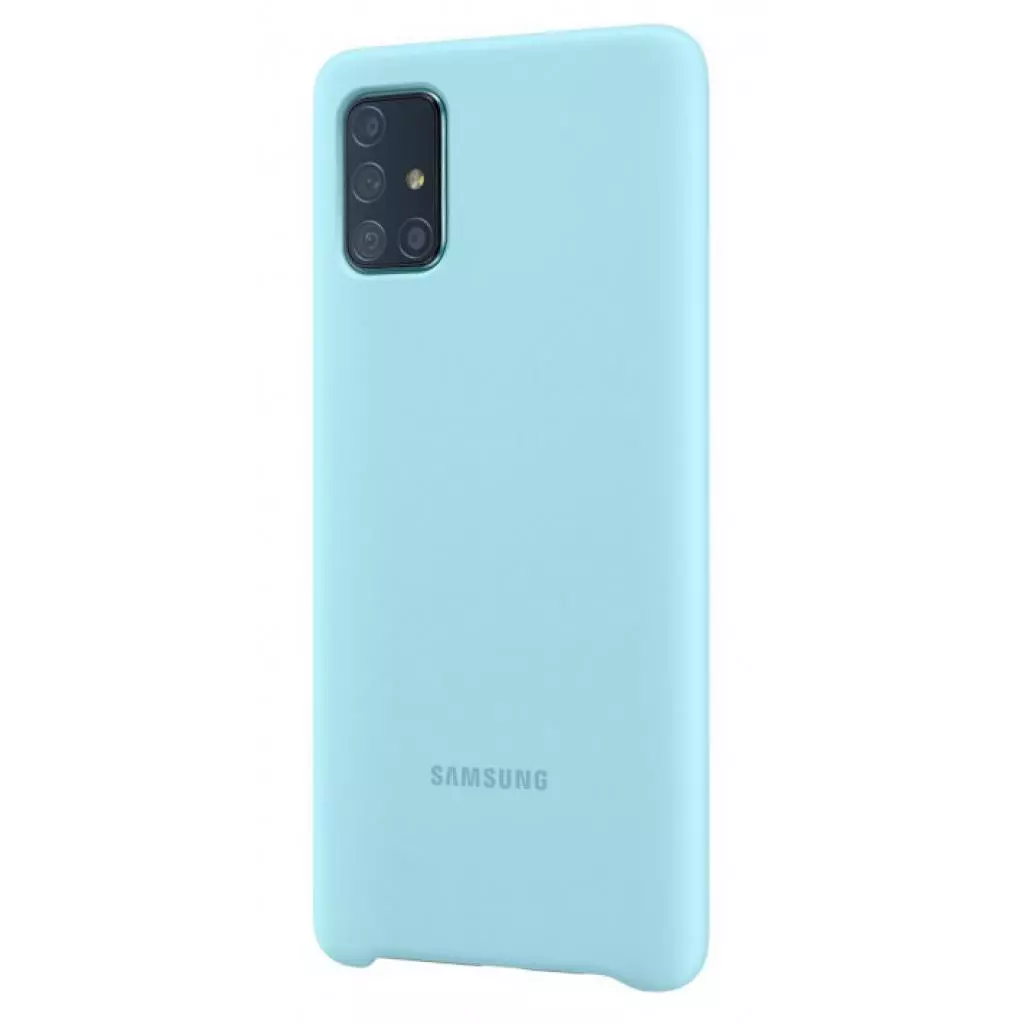 Чехол для моб. телефона Samsung Silicone Cover для Galaxy A71 (A715F) Blue (EF-PA715TLEGRU) - 1 Чехол для моб. телефона Samsung Silicone Cover для Galaxy A71 (A715F) Blue (EF-PA715TLEGRU) - 1