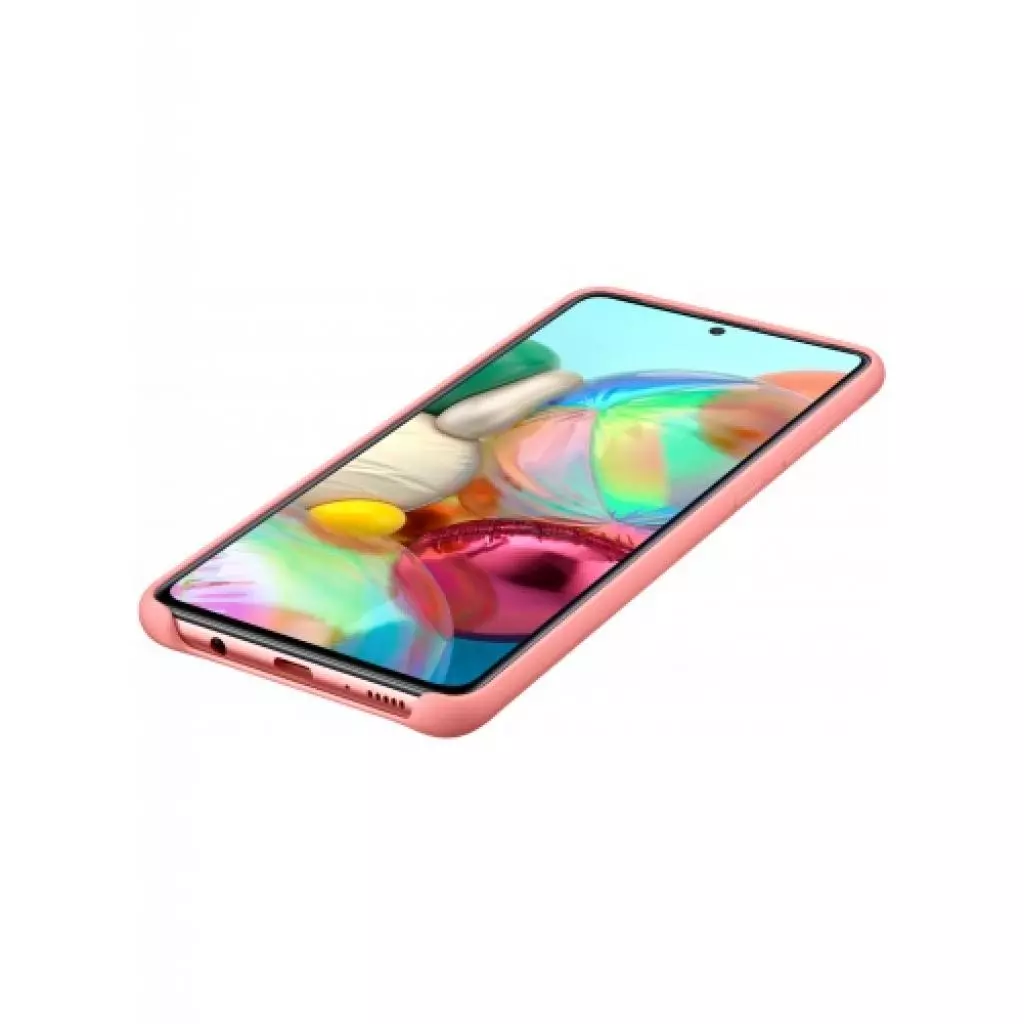 Чехол для моб. телефона Samsung Silicone Cover для Galaxy A71 (A715F) Pink (EF-PA715TPEGRU) - 2 Чехол для моб. телефона Samsung Silicone Cover для Galaxy A71 (A715F) Pink (EF-PA715TPEGRU) - 2