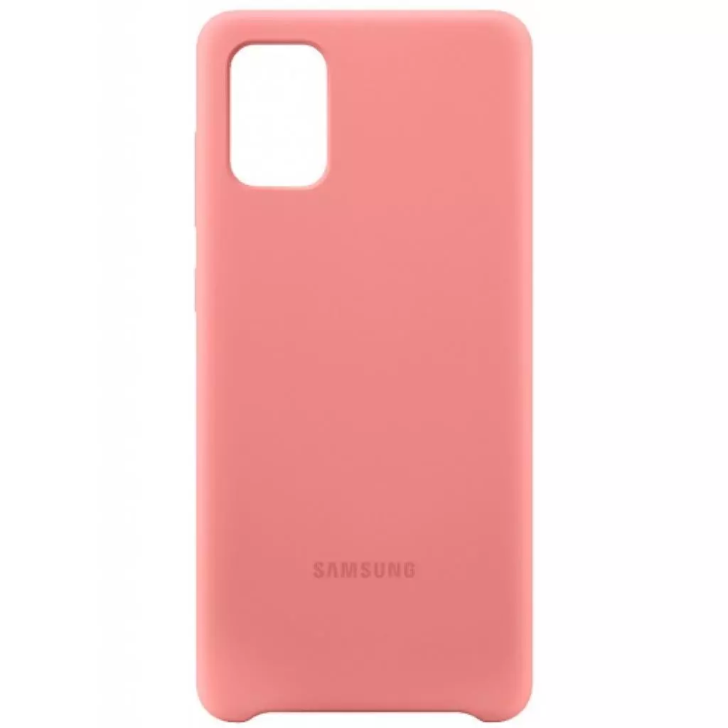 Чехол для моб. телефона Samsung Silicone Cover для Galaxy A71 (A715F) Pink (EF-PA715TPEGRU) - 4 Чехол для моб. телефона Samsung Silicone Cover для Galaxy A71 (A715F) Pink (EF-PA715TPEGRU) - 4