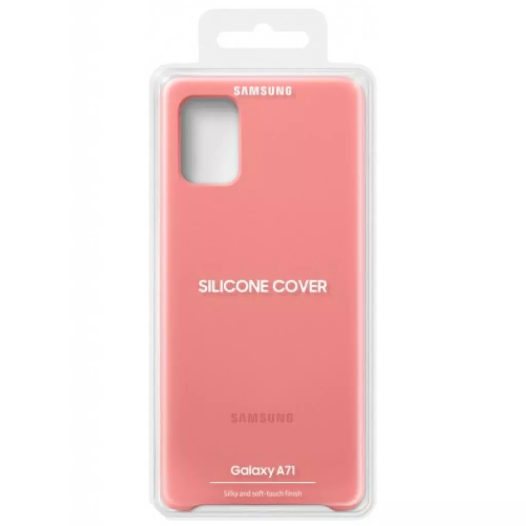 Чехол для моб. телефона Samsung Silicone Cover для Galaxy A71 (A715F) Pink (EF-PA715TPEGRU) - 5 Чехол для моб. телефона Samsung Silicone Cover для Galaxy A71 (A715F) Pink (EF-PA715TPEGRU) - 5