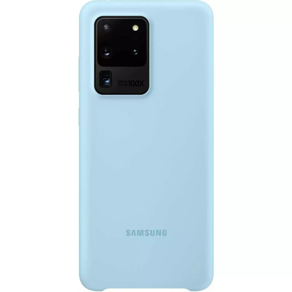Чехол для моб. телефона Samsung Silicone Cover для Galaxy S20 Ultra (G988) Sky Blue (EF-PG988TLEGRU)