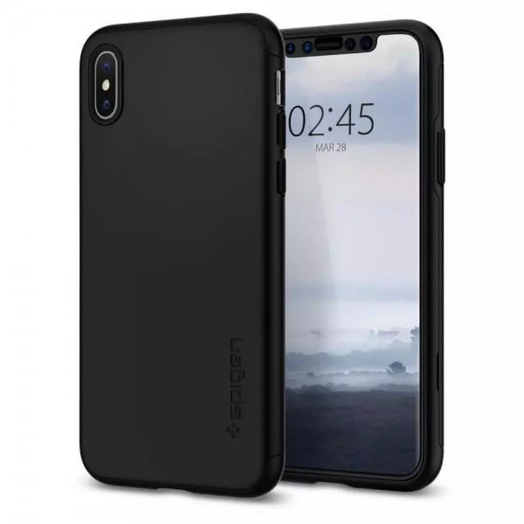 Чехол для моб. телефона Spigen iPhone XS Thin Fit 360 Black (063CS24926) - 1 Чехол для моб. телефона Spigen iPhone XS Thin Fit 360 Black (063CS24926) - 1