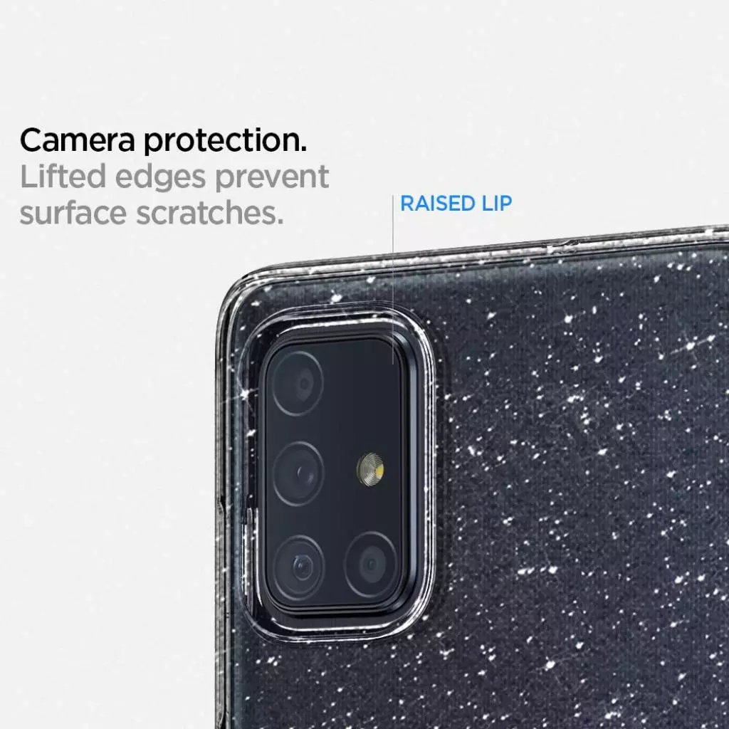 Чехол для моб. телефона Spigen Galaxy A71 Liquid Crystal Glitter, Crystal Quartz (ACS00935) - 4 Чехол для моб. телефона Spigen Galaxy A71 Liquid Crystal Glitter, Crystal Quartz (ACS00935) - 4