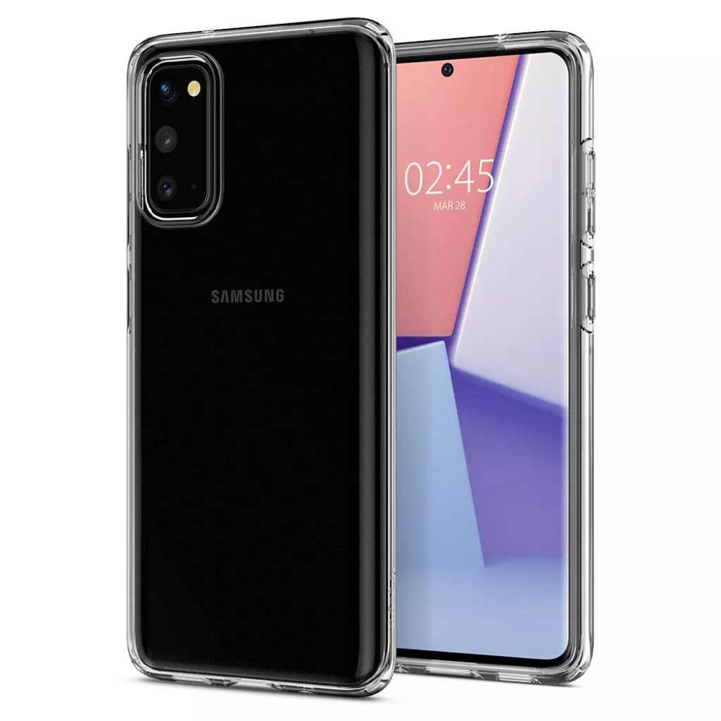 Чехол для моб. телефона Spigen Galaxy S20 Crystal Flex, Crystal Clear (ACS00815) - 1 Чехол для моб. телефона Spigen Galaxy S20 Crystal Flex, Crystal Clear (ACS00815) - 1