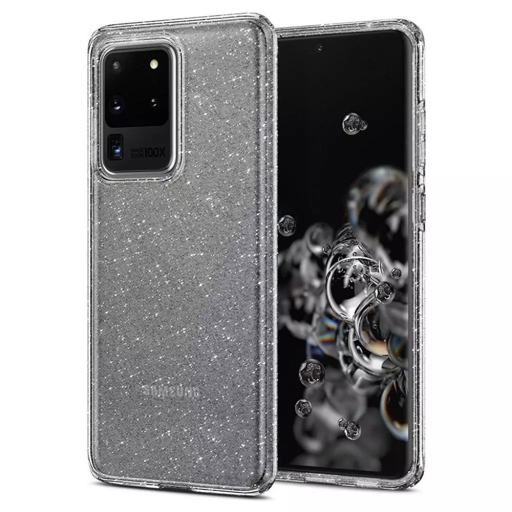 Чехол для моб. телефона Spigen Galaxy S20 Ultra Liquid Crystal Glitter, Crystal Quartz (ACS00710) - 1
