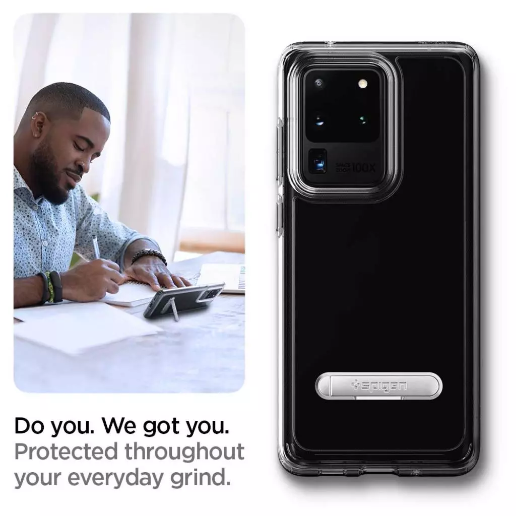Чехол для моб. телефона Spigen Galaxy S20 Ultra Ultra Hybrid S, Crystal Clear (ACS00715) - 7