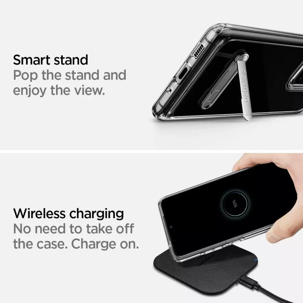 Чехол для моб. телефона Spigen Galaxy S20 Ultra Ultra Hybrid S, Crystal Clear (ACS00715) - 10