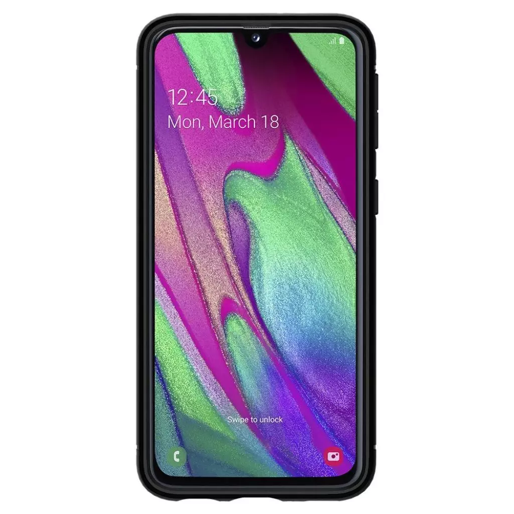 Чехол для моб. телефона Spigen Galaxy A40 Rugged Armor, Matte Black (618CS26244) - 2