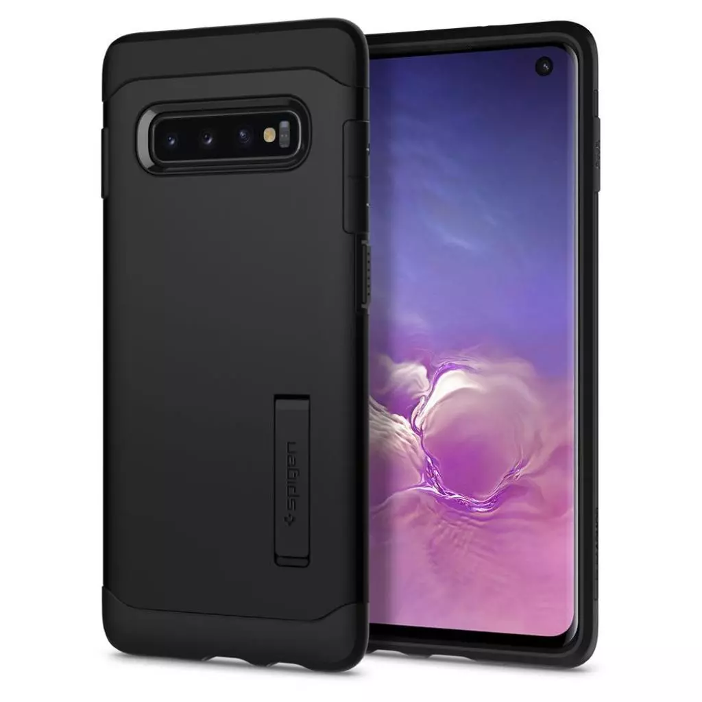 Чехол для моб. телефона Spigen Galaxy S10 Slim Armor, Black (605CS25917) - 7 Чехол для моб. телефона Spigen Galaxy S10 Slim Armor, Black (605CS25917) - 7